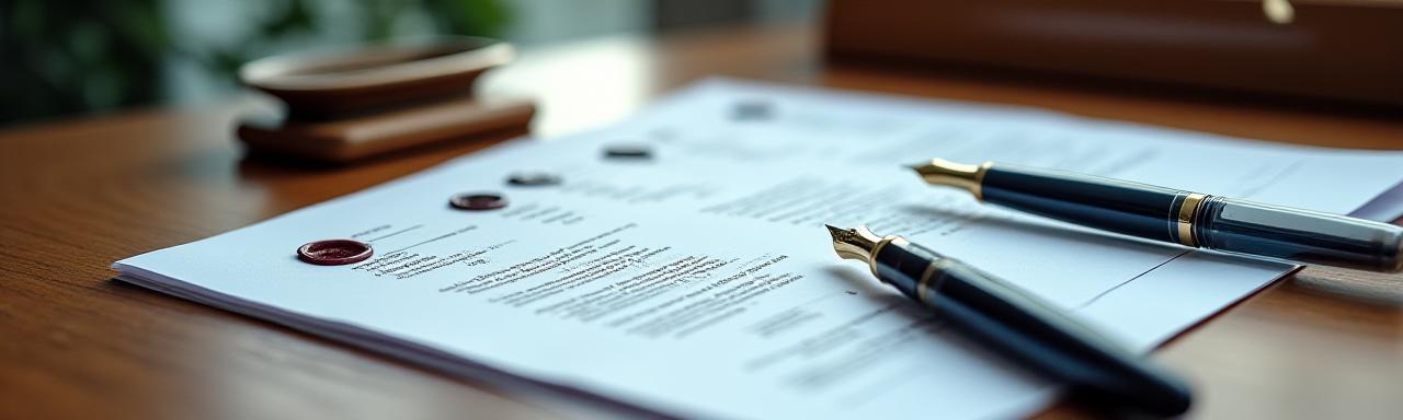 Close up of professional calligraphy tools and secure documents